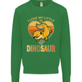 I Love My Little Dragon Bearded Dragon Mens Sweatshirt Jumper Irish Green