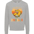 I Love My Little Dragon Bearded Dragon Mens Sweatshirt Jumper Sports Grey