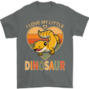 I Love My Little Dragon Bearded Dragon Mens T-Shirt 100% Cotton Charcoal