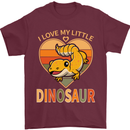 I Love My Little Dragon Bearded Dragon Mens T-Shirt 100% Cotton Maroon