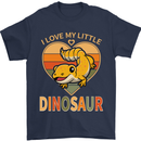 I Love My Little Dragon Bearded Dragon Mens T-Shirt 100% Cotton Navy Blue