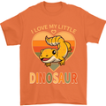 I Love My Little Dragon Bearded Dragon Mens T-Shirt 100% Cotton Orange