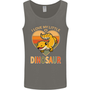 I Love My Little Dragon Bearded Dragon Mens Vest Tank Top Charcoal