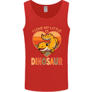 I Love My Little Dragon Bearded Dragon Mens Vest Tank Top Red