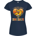 I Love My Little Dragon Bearded Dragon Womens Petite Cut T-Shirt Navy Blue