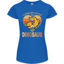 I Love My Little Dragon Bearded Dragon Womens Petite Cut T-Shirt Royal Blue