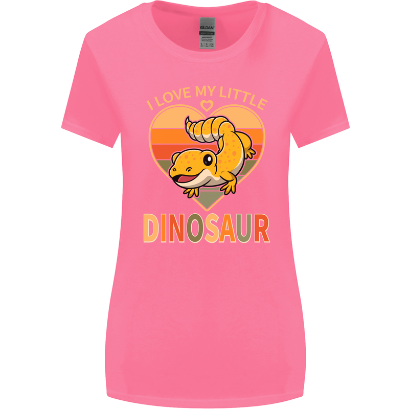 I Love My Little Dragon Bearded Dragon Womens Wider Cut T-Shirt Azalea
