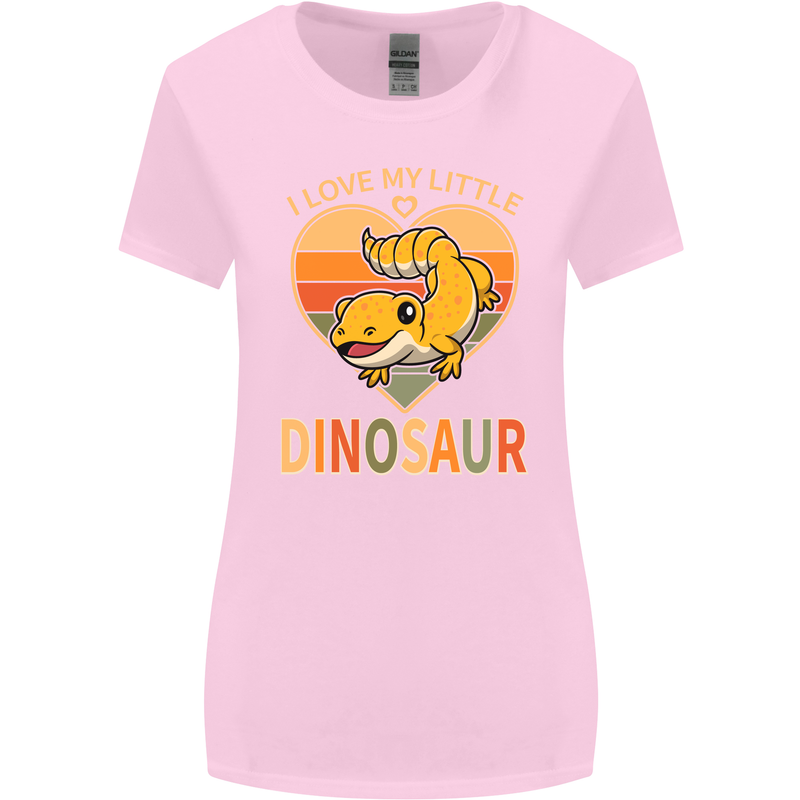 I Love My Little Dragon Bearded Dragon Womens Wider Cut T-Shirt Light Pink