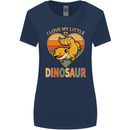 I Love My Little Dragon Bearded Dragon Womens Wider Cut T-Shirt Navy Blue