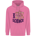 I Love Science Physics Chemistry Biology Geek Childrens Kids Hoodie Azalea