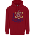 I Love Science Physics Chemistry Biology Geek Childrens Kids Hoodie Red