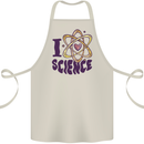 I Love Science Physics Chemistry Biology Geek Cotton Apron 100% Organic Natural