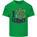 I Love Science Physics Chemistry Biology Geek Kids T-Shirt Childrens Irish Green