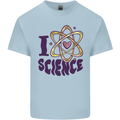 I Love Science Physics Chemistry Biology Geek Kids T-Shirt Childrens Light Blue