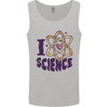 I Love Science Physics Chemistry Biology Geek Mens Vest Tank Top Sports Grey