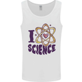 I Love Science Physics Chemistry Biology Geek Mens Vest Tank Top White
