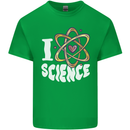 I Love Science Physics Chemistry Biology Nerd Kids T-Shirt Childrens Irish Green