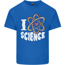 I Love Science Physics Chemistry Biology Nerd Kids T-Shirt Childrens Royal Blue