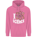 I Love Science Physics Chemistry Biology Nerd Mens 80% Cotton Hoodie Azelea