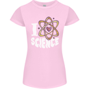 I Love Science Physics Chemistry Biology Nerd Womens Petite Cut T-Shirt Light Pink