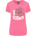 I Love Science Physics Chemistry Biology Nerd Womens Wider Cut T-Shirt Azalea