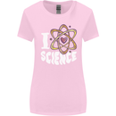 I Love Science Physics Chemistry Biology Nerd Womens Wider Cut T-Shirt Light Pink