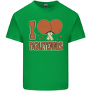 I Love Table Tennis Mens Cotton T-Shirt Tee Top Irish Green
