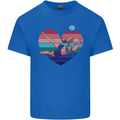 I Love Volleyball Heart Kids T-Shirt Childrens Royal Blue