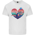 I Love Volleyball Heart Kids T-Shirt Childrens White