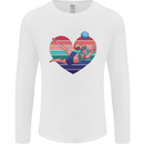 I Love Volleyball Heart Mens Long Sleeve T-Shirt White