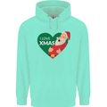 I Love Xmas Santa Claus Christmas Childrens Kids Hoodie Peppermint