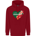 I Love Xmas Santa Claus Christmas Childrens Kids Hoodie Red
