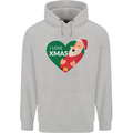 I Love Xmas Santa Claus Christmas Childrens Kids Hoodie Sports Grey