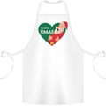 I Love Xmas Santa Claus Christmas Cotton Apron 100% Organic White