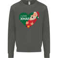 I Love Xmas Santa Claus Christmas Kids Sweatshirt Jumper Storm Grey