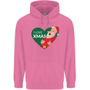 I Love Xmas Santa Claus Christmas Mens 80% Cotton Hoodie Azelea