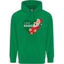 I Love Xmas Santa Claus Christmas Mens 80% Cotton Hoodie Irish Green
