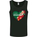 I Love Xmas Santa Claus Christmas Mens Vest Tank Top Black