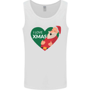 I Love Xmas Santa Claus Christmas Mens Vest Tank Top White