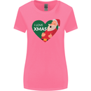 I Love Xmas Santa Claus Christmas Womens Wider Cut T-Shirt Azalea