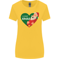 I Love Xmas Santa Claus Christmas Womens Wider Cut T-Shirt Yellow