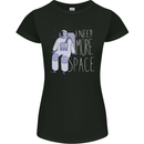 I Need More Space Astronaut Space Womens Petite Cut T-Shirt Black
