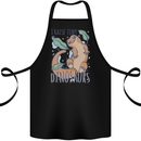 I Raise Tiny Dinosaurs Lizards Chameleon Cotton Apron 100% Organic Black