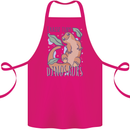 I Raise Tiny Dinosaurs Lizards Chameleon Cotton Apron 100% Organic Pink