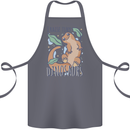 I Raise Tiny Dinosaurs Lizards Chameleon Cotton Apron 100% Organic Steel