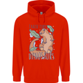 I Raise Tiny Dinosaurs Lizards Chameleon Mens 80% Cotton Hoodie Bright Red