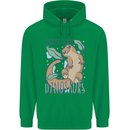 I Raise Tiny Dinosaurs Lizards Chameleon Mens 80% Cotton Hoodie Irish Green
