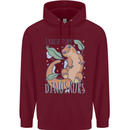 I Raise Tiny Dinosaurs Lizards Chameleon Mens 80% Cotton Hoodie Maroon