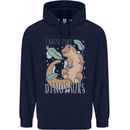 I Raise Tiny Dinosaurs Lizards Chameleon Mens 80% Cotton Hoodie Navy Blue