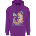 I Raise Tiny Dinosaurs Lizards Chameleon Mens 80% Cotton Hoodie Purple